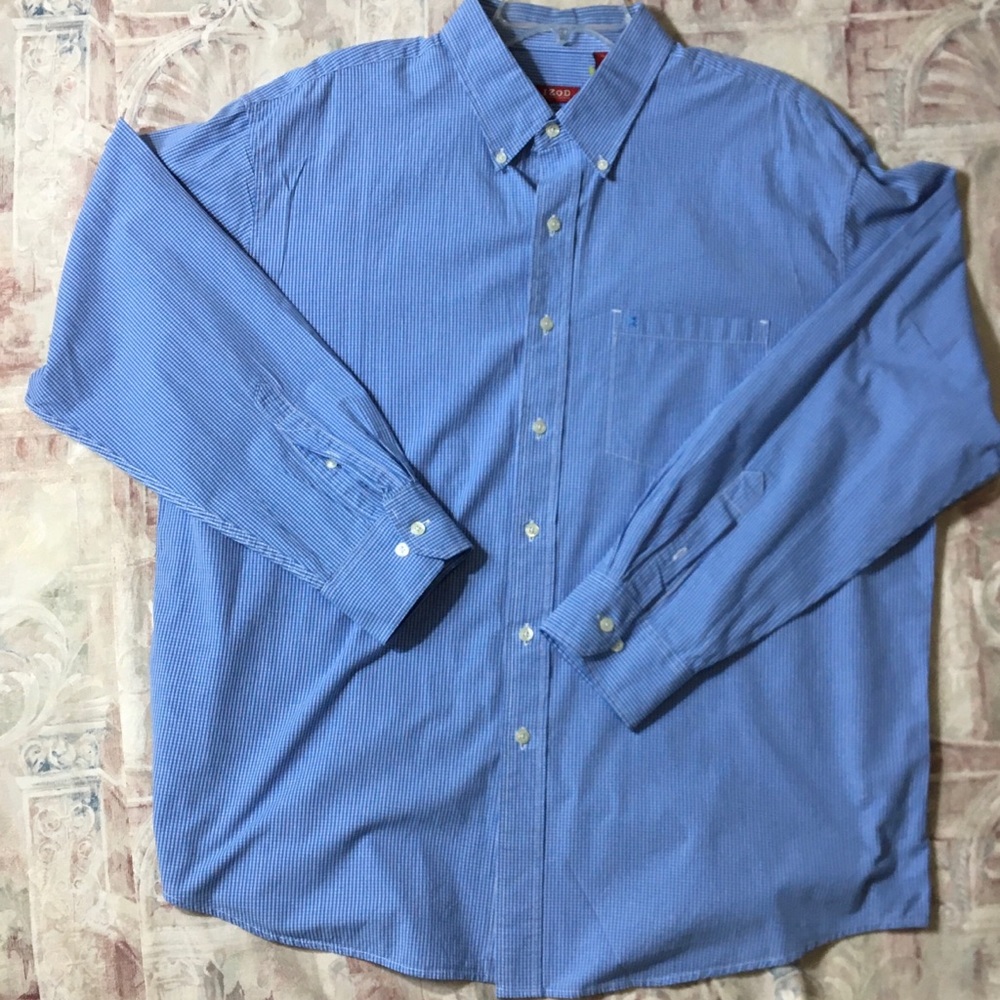 Izod Long Sleeve Button Down Shirt Size XL
